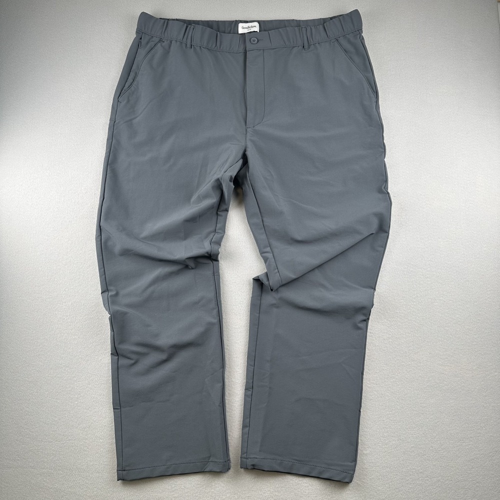 Goodfellow Co. Men's XL Tech Trouser Gray Stretch Waistband Golf Pants